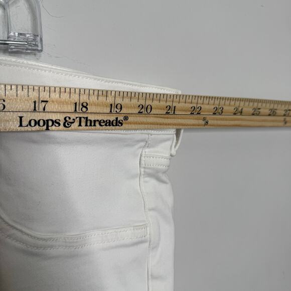 American Eagle Hi-Rise Jegging Women’s Size 24 Short White Next Level Stretch - Picture 11 of 15